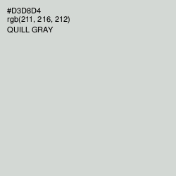 #D3D8D4 - Quill Gray Color Image